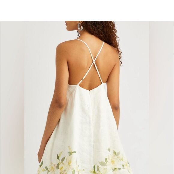 Zimmerman Harmony Swing Floral linen Minidress size 10 NWT $ 895.00 - Picture 10 of 12